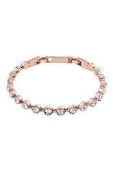 Crystalp Large Crystal Tennis Bralette - Rose Gold